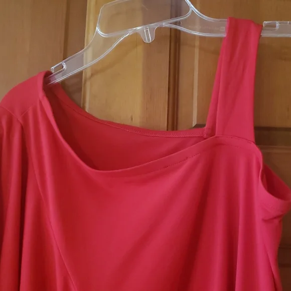 Chicos Size 0P Coral Blouse One Strap EUC Women's - Picture 4 of 5